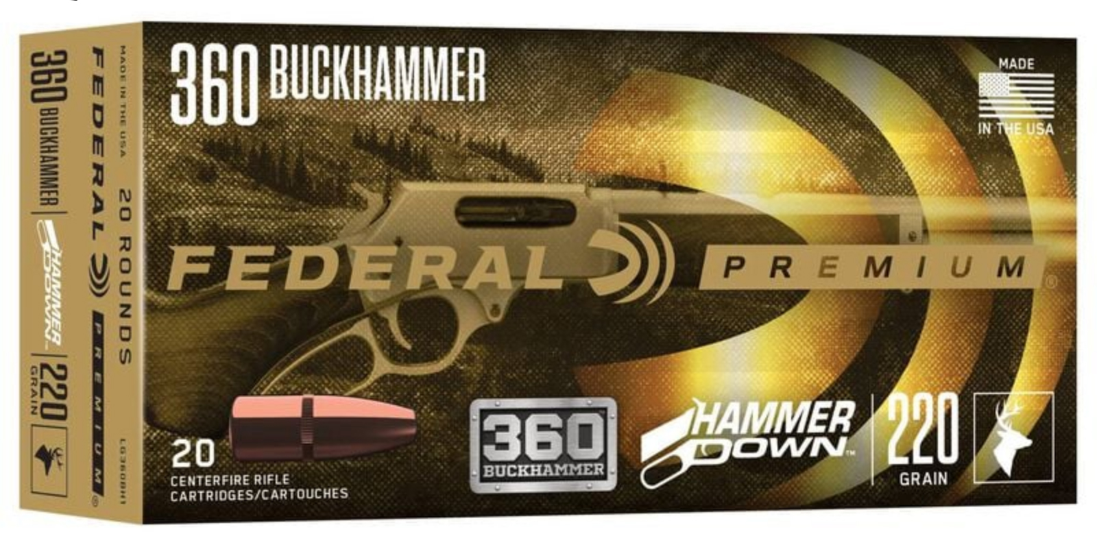 FED HAMMER DOWN 360BUCK 220GR 20/10 - Sale